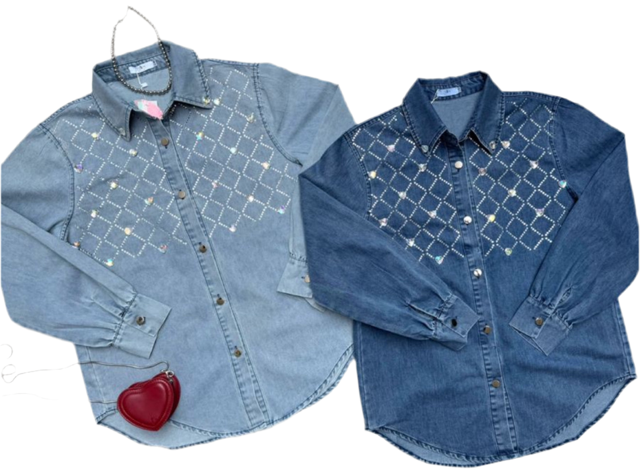 Camisa “Denim Sparkle” 💎💠