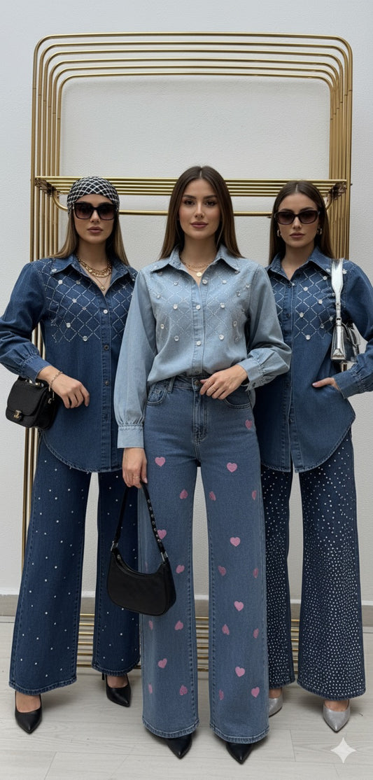 Camisa “Denim Sparkle” 💎💠